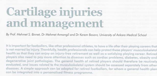 Cartilage injuries and management